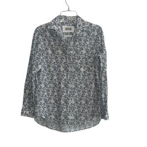 Anthropologie Grayson The Hero Blue Floral Size 1 XSmall